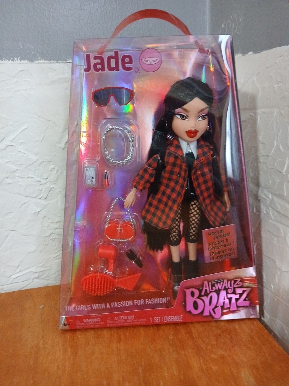 Always A Jade Doll - Black Hair with Red Plaid Outfit